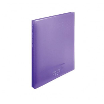 LIHIT LAB.(リヒトラブ) CUBE FIZZ クリヤーブック ポケット交換タイプ A4 S型(タテ型) 30ポケット パープル N-7016-10