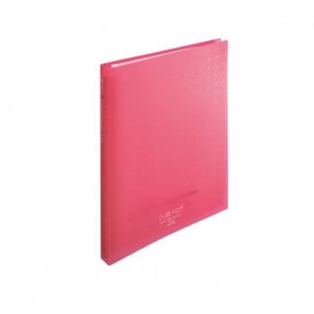 LIHIT LAB.(リヒトラブ) CUBE FIZZ クリヤーブック ポケット交換タイプ A4 S型(タテ型) 30ポケット ピンク N-7016-12