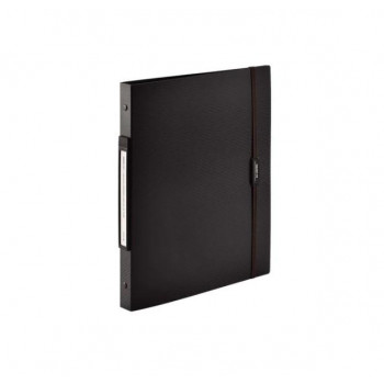 LIHIT LAB.(リヒトラブ)　SMART FIT　2タイプポケットクリヤーブック交換式　A4　S型(タテ型)　ブラック　N-7520-24