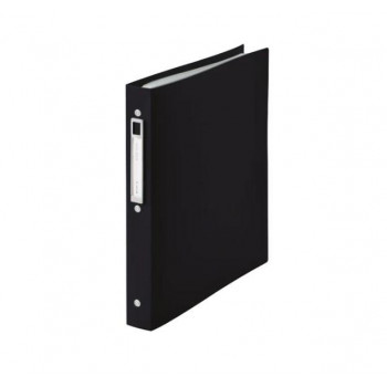 LIHIT LAB.(リヒトラブ)　noie-style　クリヤーブック交換式　A4　S型(タテ型)　20ポケット　ブラック　N-7683-24