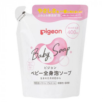 ピジョン ベビー全身泡ソープ ベビーフラワー 詰め替え用 400ml 570446