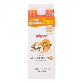 ピジョン ベビー全身泡ソープ しっとり 2回分 800ml 替 517-084444-00