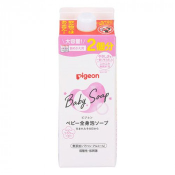 ピジョン ベビー全身泡ソープ ベビーフラワーの香り 詰め替え用 2回分 800ml 570447