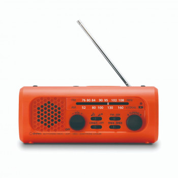 ドリテック dretec さすだけ充電ラジオライト3 オレンジ PR-323ROR