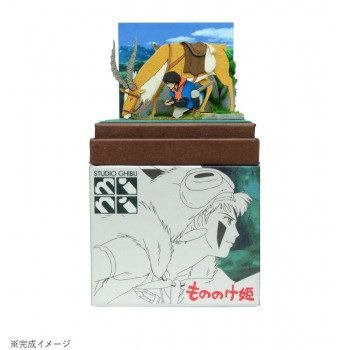 みにちゅあーとキット スタジオジブリminiシリーズ もののけ姫 アシタカとヤックル MP07-139
