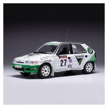 イクソモデル B シュコダ フェリシア キットカー 95 RACラリー 1/18スケール 27 P.Sibera/P.Gross 18RMC148