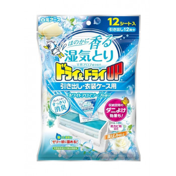 ドライ＆ドライUP 引き出し・衣装ケース用 ホワイトアロマソープの香り 12シート 221278