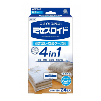 ミセスロイド 引き出し用 24個入 1年防虫 221543
