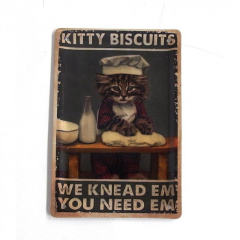 メタルポストカード KITTY BISCUITS IN059525