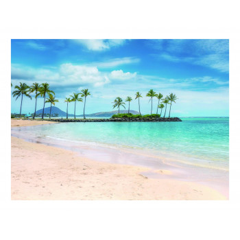 ガラスアートピクチャー KAHALA HILTON BEACH DE010290