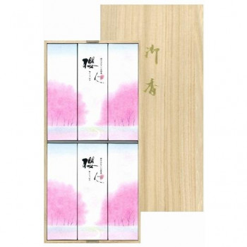 丸叶むらた　お線香 櫻人 煙少 贈答用 桐箱  250135