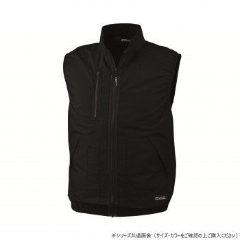 ジーベック(XEBEC)  XE98019  空調服綿ベスト  ストーンブラック  LL