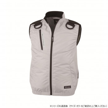 ジーベック(XEBEC)  XE98104  空調服遮熱ハーネスベスト  シルバーグレー  5L