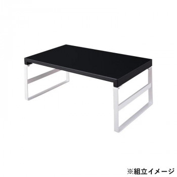 LIHIT LAB.(リヒトラブ)　机上台　幅390mm　ハイタイプ　黒　A-7331-24