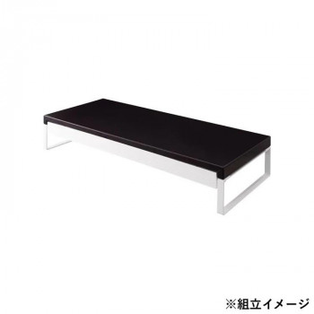 LIHIT LAB.(リヒトラブ)　机上台　幅590mm　引出し付　黒　A-7338-24