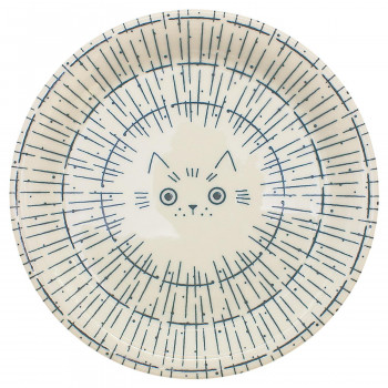 三郷陶器 Mikke 23.5cmプレート(ネコ) 6826-41