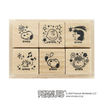 こどものかお PEANUT スヌーピー6Pスタンプ 2280-003