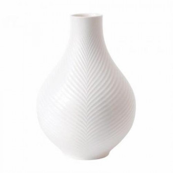 （B） ウェッジウッド ホワイト フォリア ベース23CM 40032149