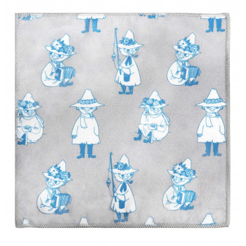 MOOMIN　マイクロファイバーふきん　30×30　3P　スナフキン