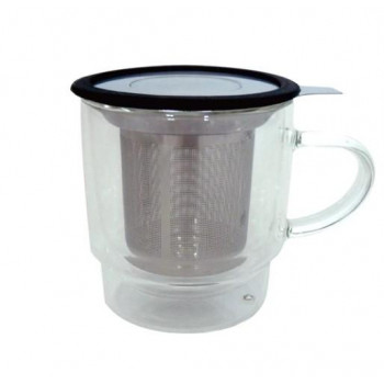 ブリューコーヒー　蓋付珈琲マグ(茶コシ付)　52303