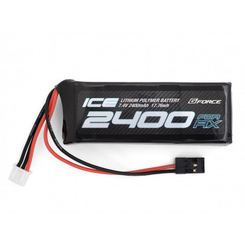 G-FORCE ICE LiPo 7.4V 2400mAh(受信機用 ストレート型) GFG103