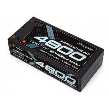 G-FORCE Arrow Head LiPo バッテリー 7.4V 4800mAh 120C/240C GFG017