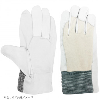 小野商事 エース 豚クレスト 背抜き手袋 ゴムタック Lサイズ AG501
