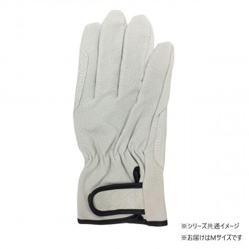小野商事 エース 豚床革手袋 マジックテープ アテ付 Mサイズ AG547