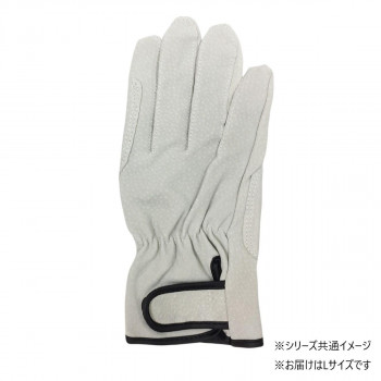 小野商事 エース 豚床革手袋 マジックテープ アテ付 Lサイズ AG547