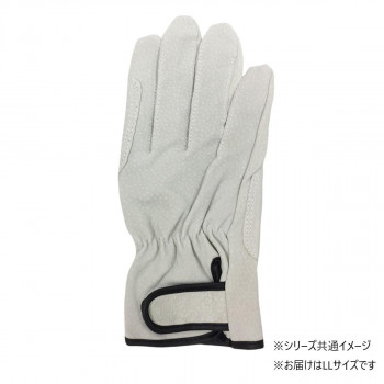 小野商事 エース 豚床革手袋 マジックテープ アテ付 LLサイズ AG547