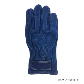 小野商事 エース 牛床革手袋 オイル加工 マジックテープ 内綿 蒼龍 AG4833