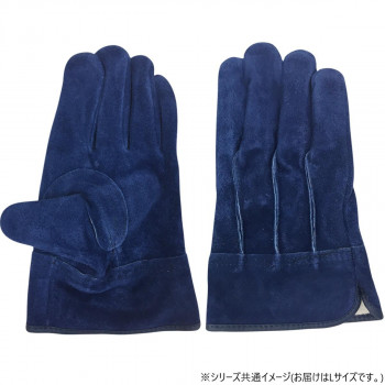 小野商事 エース 牛床革手袋 オイル加工 外縫い 内綿 蒼龍 Lサイズ AG4813