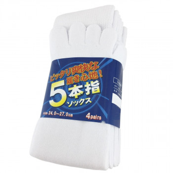 小野商事 エース サラシ 五本指ソックス 4足組 AG252