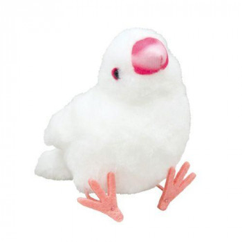 吉徳　ことりのね　ぬいぐるみ　白文鳥　180095