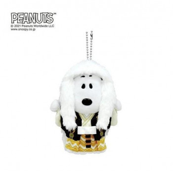 吉徳　PEANUTS(ピーナッツ) ミーツ ジャパン　スヌーピー(SNOOPY)　連獅子マスコット　白　182117