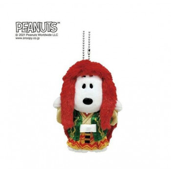 吉徳　PEANUTS(ピーナッツ) ミーツ ジャパン　スヌーピー(SNOOPY)　連獅子マスコット　赤　182118