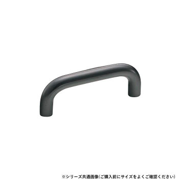 シロクマ 10φ丸棒ハンドル 120mm 黒 A-14