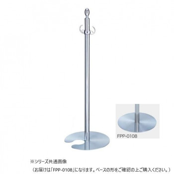 シロクマ フロアパーティションポール クローム/鏡面 FPP-0108