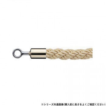 シロクマ パーティションロープ φ25×1800mm 金/ゴールド FPR-25R