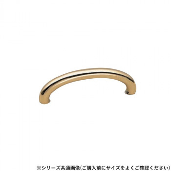 シロクマ C形丸棒ハンドル 100mm 金 HB-70