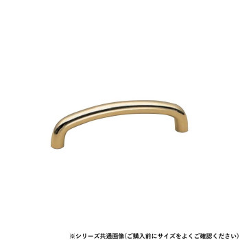 シロクマ D形丸棒ハンドル 130mm 金 HB-71