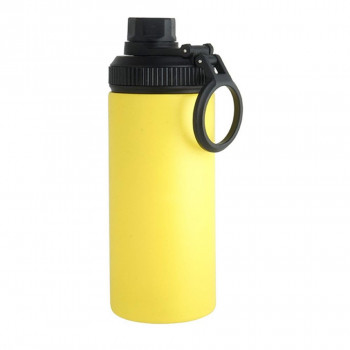 リビング WELF SLIM BOTTLE 直飲みスリムステンレスボトル YE 450ml