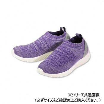 マリアンヌ製靴 ストレッチニットスニーカーWG140 パープル LL WG140