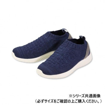 マリアンヌ製靴 ストレッチニットスニーカーWG140 ネイビー L WG140