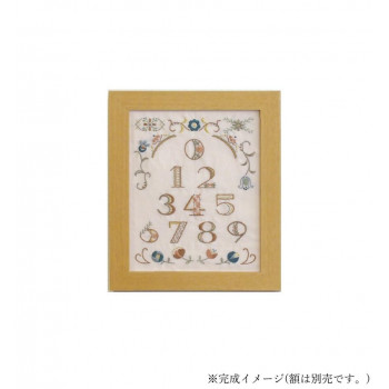 GARDEN PARTY フランス刺しゅうサンプラー Level2 ナンバーサンプラー GP-K11