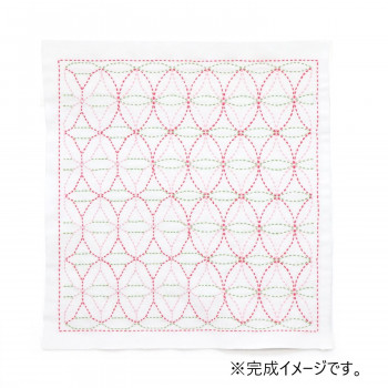 刺し子の花ふきんキット 和(Nagomi) 花車(Hanaguruma) SK458