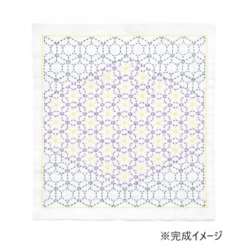 刺し子の花ふきんキット 和(Nagomi) 霰亀甲(Ararekikko) SK461