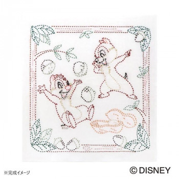 ディズニー・ピクサー 刺し子花ふきんキット チップ＆デール SK-466