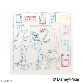 ディズニー・ピクサー 刺し子花ふきんキット サリー＆マイク SK-469