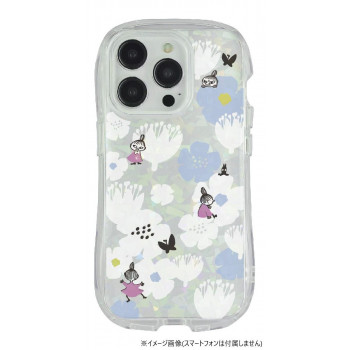ムーミン iPhone15Pro対応クリスタルクリアケース リトルミイ MMN-185A